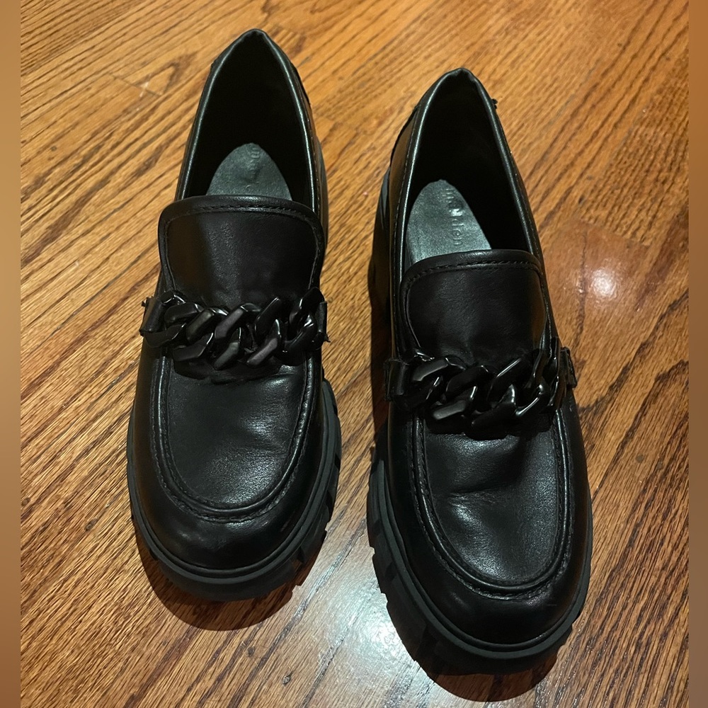 Black Chain Loafers